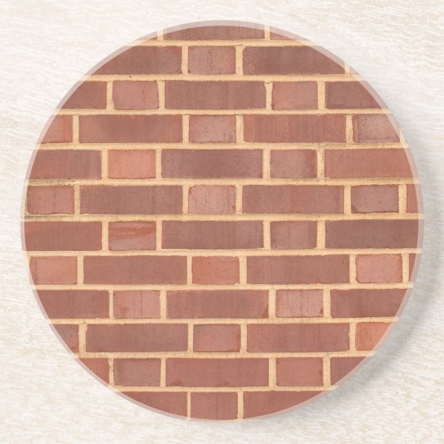 Posavasos Brick, Rock, Stone Series—Red Brick Coaster (Frente)