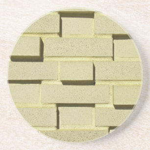 Posavasos Brick, Rock, Stone Series—Tan Brick Coaster