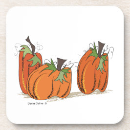 Posavasos Bright Naranja calabazas de calabazas