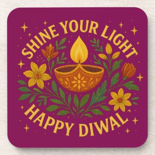 Posavasos Brilla tu luz - Feliz Diwali Coaster Set (6)
