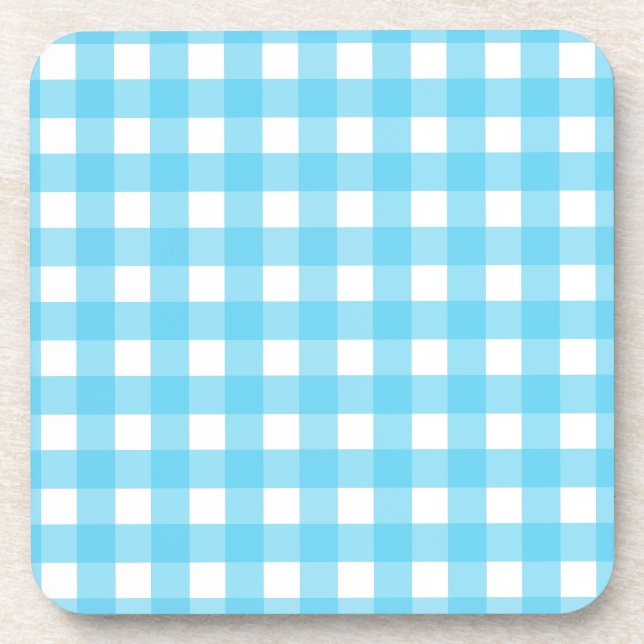 Posavasos Brillante azul ceruleano (Frente)