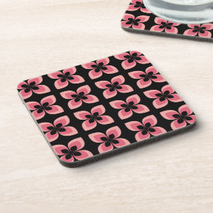 Posavasos Brillante Modelo De Flor Rosa De Dos Tonos