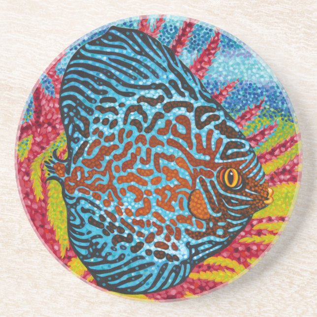 Posavasos Brillante pescado tropical II (Frente)