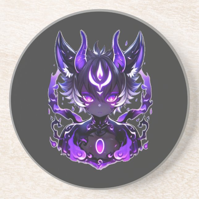 Posavasos Brillo de la sombra mística (Frente)