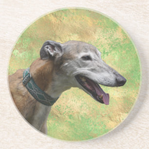 Posavasos Brindle Greyhound Sandstone