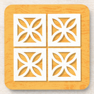 Posavasos Brisa Moderna De Mediados Del Siglo Bloquea Las Al