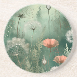 Posavasos Bromas botánicas: Flor generada por IA