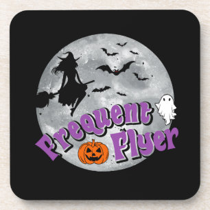 Posavasos Broomstick de travesía frecuente de Halloween para