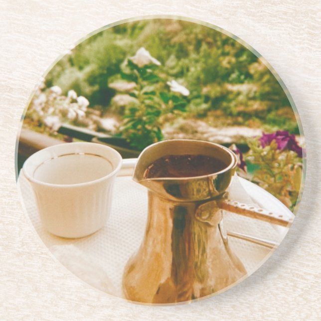 Posavasos Brote de café bosnio en Mostar (Frente)
