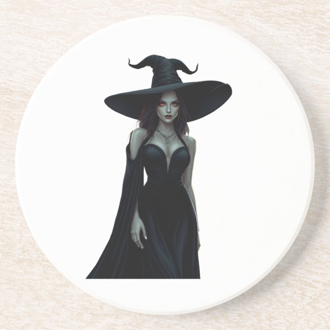Posavasos Bruja de la noche (Frente)