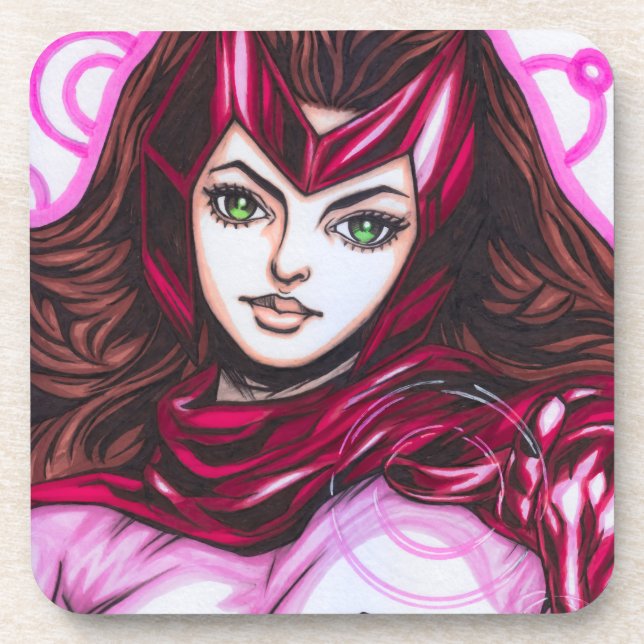 Posavasos Bruja Escarlata ~ Wanda Maximoff (Frente)
