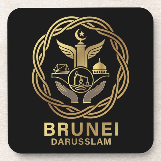 Posavasos Brunéi Darussalam Sudeste Asiático (Frente)