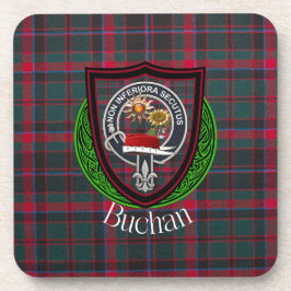Posavasos Buchan Scottish Clan Tartan & Crest