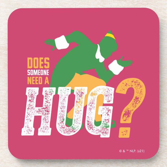 Posavasos Buddy the Elf | ¿Alguien necesita un abrazo? (Frente)