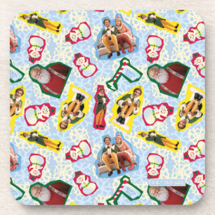 Posavasos Buddy the Elf and Santa North Pole Pattern