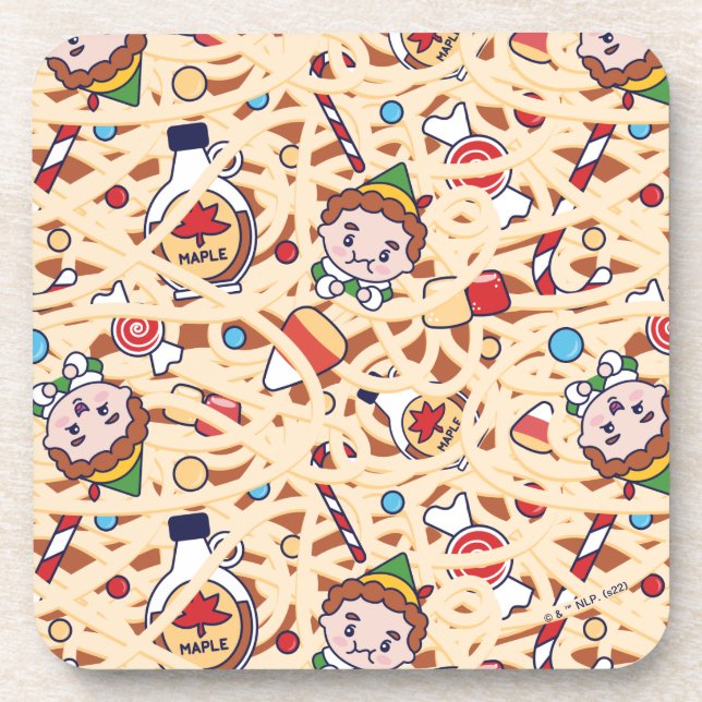 Posavasos Buddy the Elf | Patrón de alentadores de Navidades (Frente)