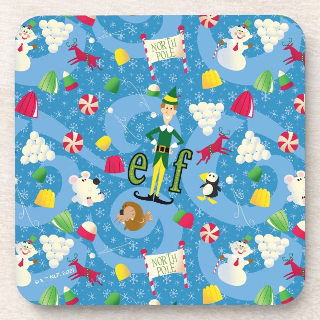 Posavasos Buddy the Elf Personalizado Pattern (Frente)