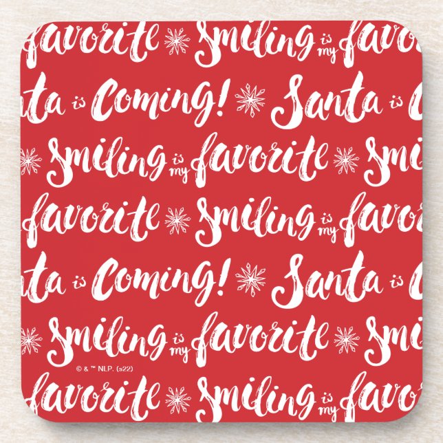 Posavasos Buddy the Elf | Sonreír es mi patrón favorito (Frente)