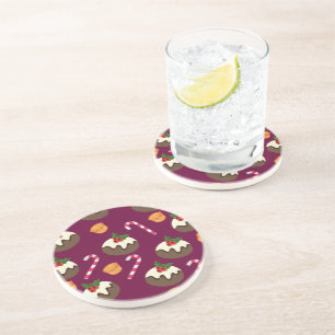 Posavasos "Budín de Navidad, Caramelo de Navidad y tartaleta