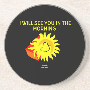Posavasos Buenas noches Sun Sandstone Coaster