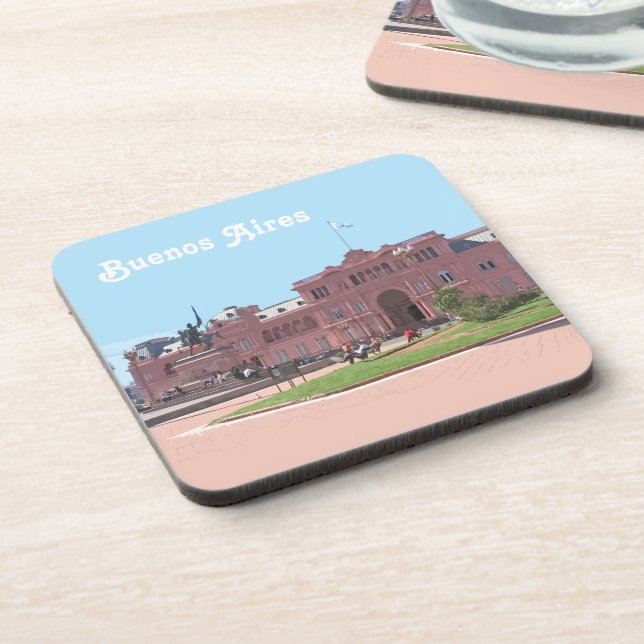 Posavasos Buenos Aires Souvenir, Argentina (Lado Izquierdo)