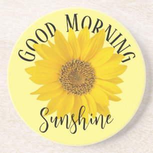 Posavasos Buenos Días Amarillo Girasol Brillante
