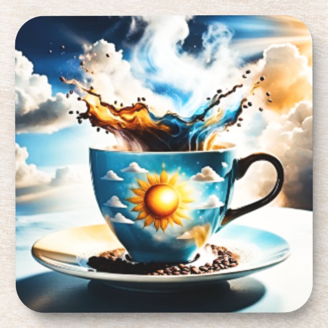 Posavasos Buenos días café Sunshine (Frente)
