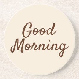 Posavasos Buenos Días Cocina Beige Minimalista