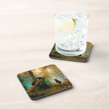 Buenos días en un oso boscoso de pino con costilla