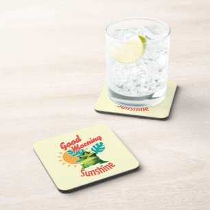 Posavasos Buenos Días Sol Funny Camaleón