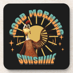 Posavasos Buenos Días Sol Funny Rooster