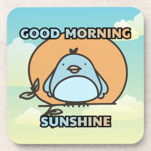 Posavasos Buenos días Sunshine lindo ave