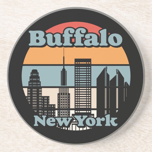Posavasos Búfalo, Nueva York (Frente)