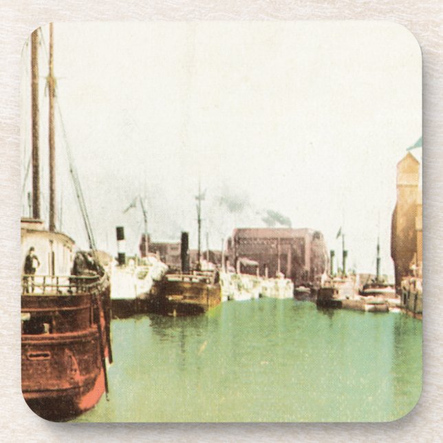 Posavasos Buffalo Harbour Vintage (Frente)