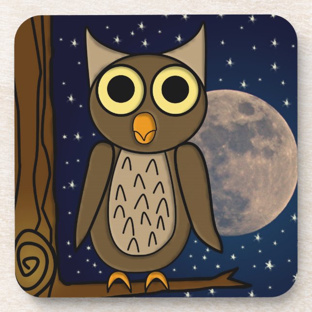 Posavasos búho (Frente)