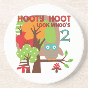 Posavasos Búho camisetas y regalos de cumpleaños