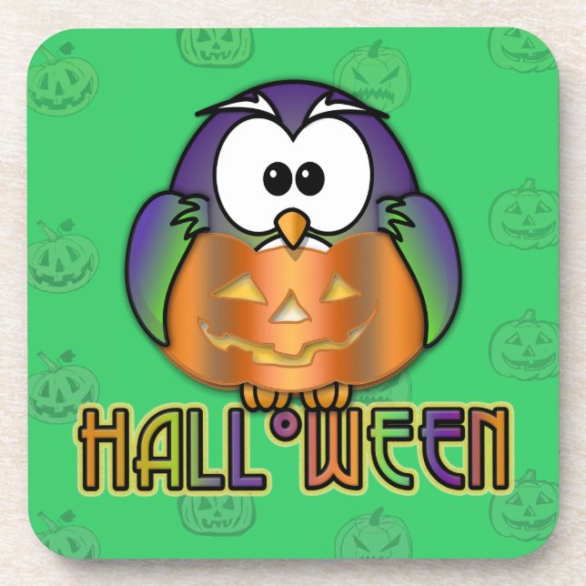Posavasos búho de calabaza (Frente)