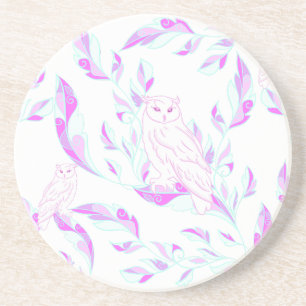 Posavasos Búho Pastel Botánico