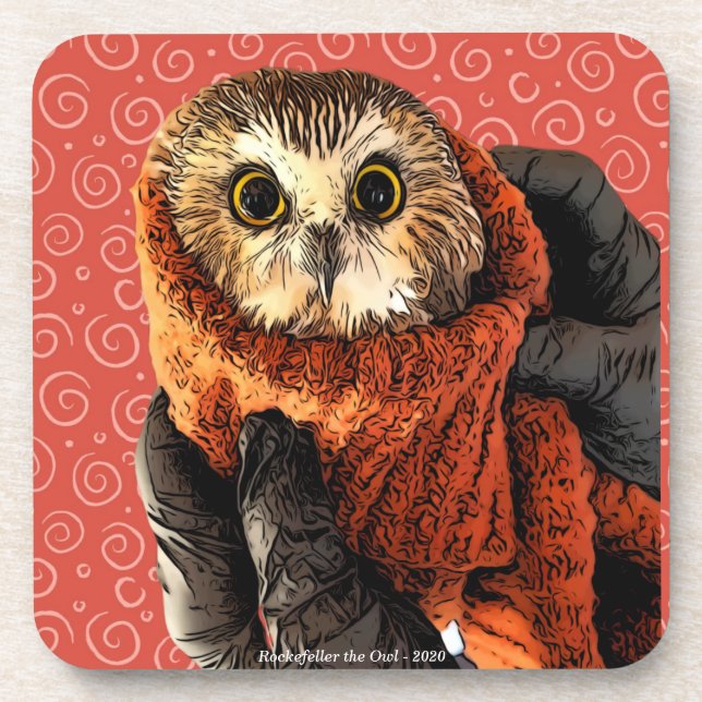Posavasos Búho, Rockefeller, (Frente)