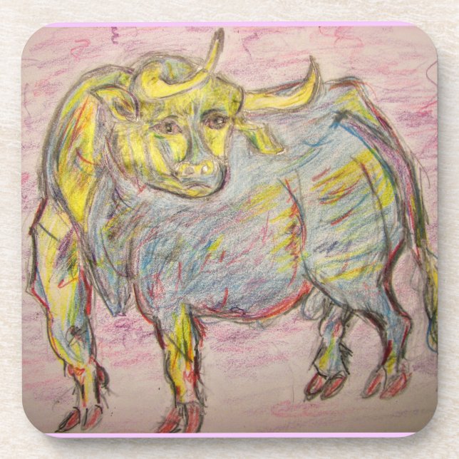 Posavasos Bull Sketch (Frente)