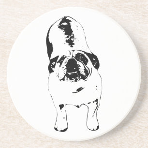 Posavasos Bulldog: búsqueda, B&W negrita