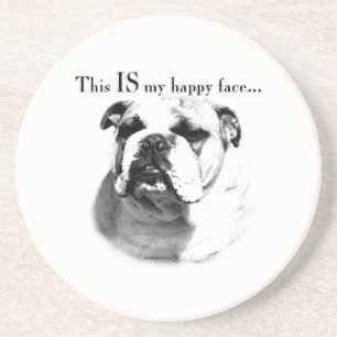 Posavasos Bulldog Feliz Cara