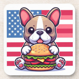 Posavasos Bulldog francés dura escoria plástica