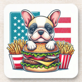 Posavasos Bulldog francés dura escoria plástica