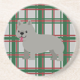 Posavasos Bulldog francés gris, Navidades jugados