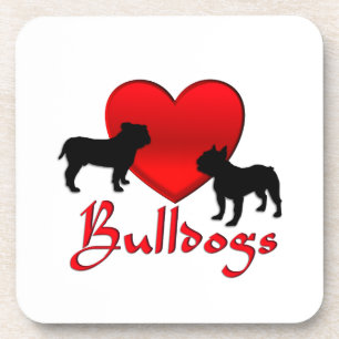 Posavasos Bulldoges cardíacos