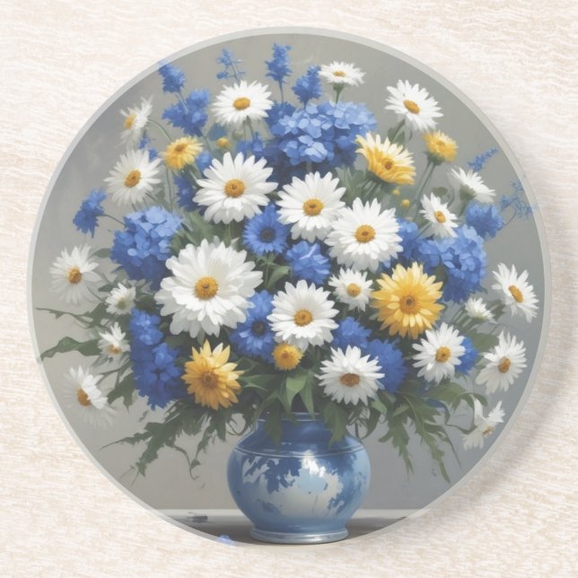 Posavasos Bunch of Flowers Elegant Watercolor (Frente)