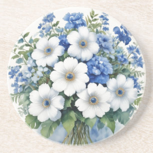 Posavasos Bunch of Flowers Elegant Watercolor