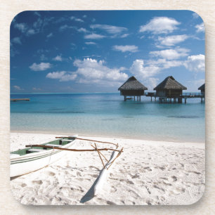 Posavasos Bungalows desde la playa Motu Toopua