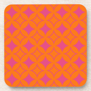 Posavasos Buques rosa y naranja